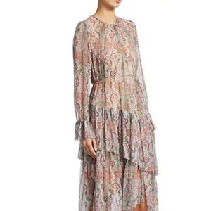 Zimmermann Ninety-Six Paisley Silk Dress SZ 0
